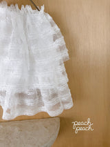 ［peach peach］Antique lace skirt