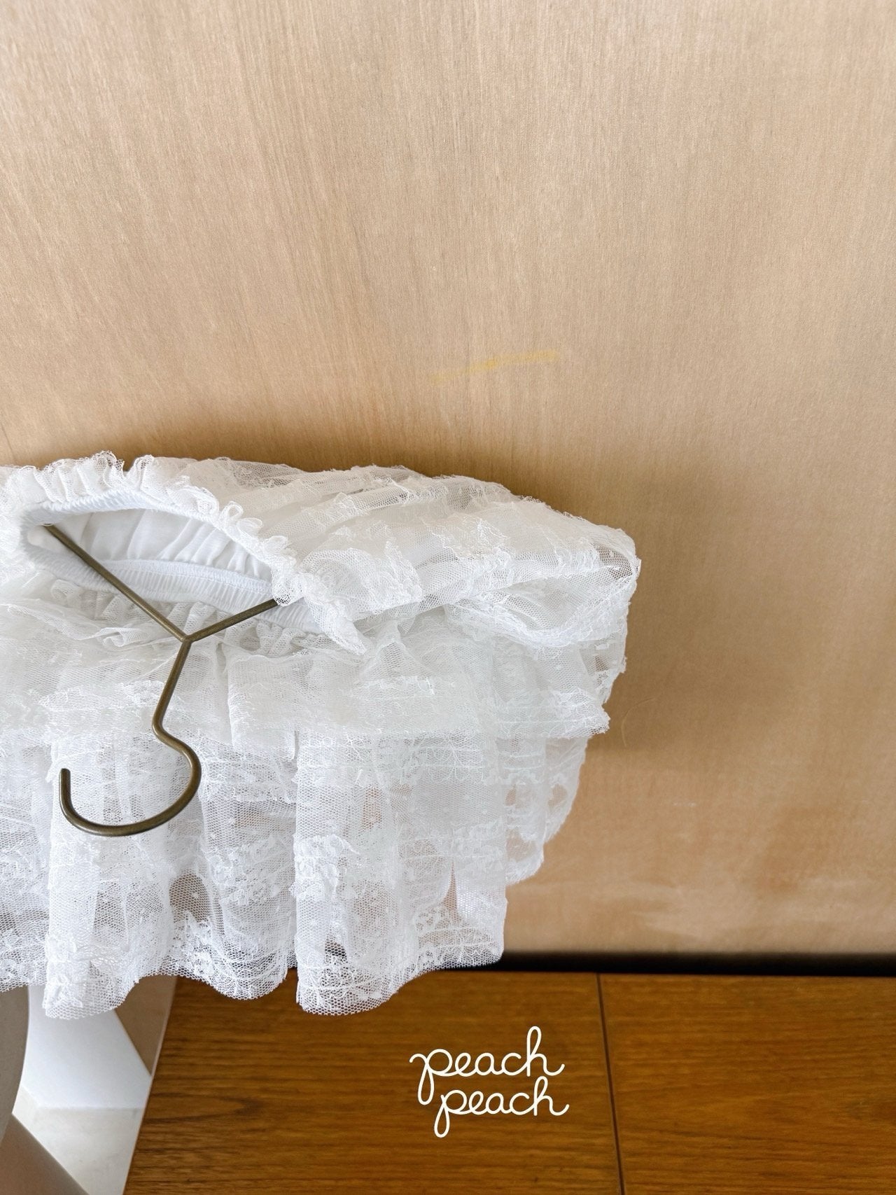 ［peach peach］Antique lace skirt