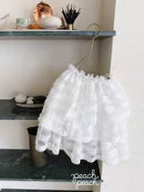 ［peach peach］Antique lace skirt
