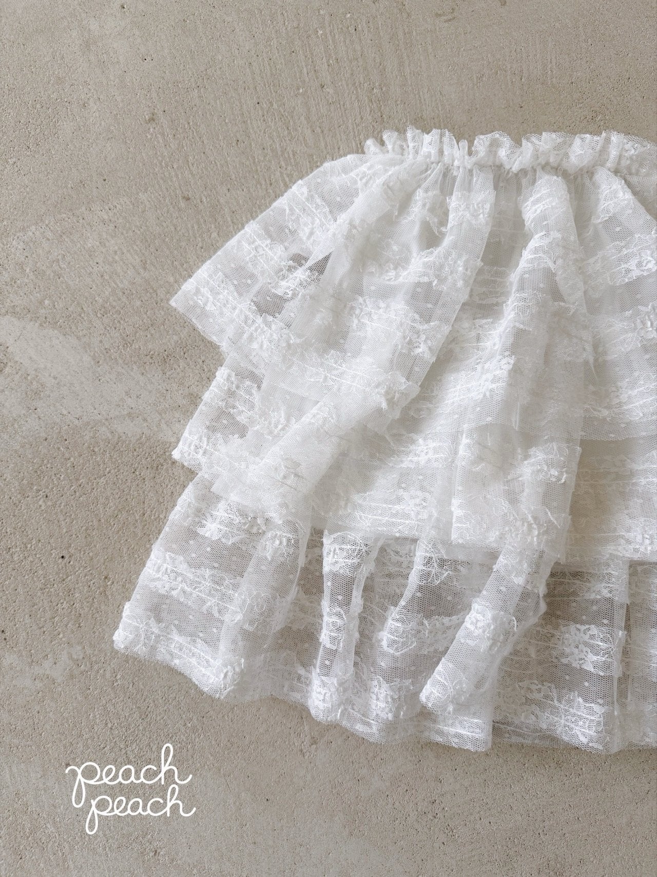 ［peach peach］Antique lace skirt
