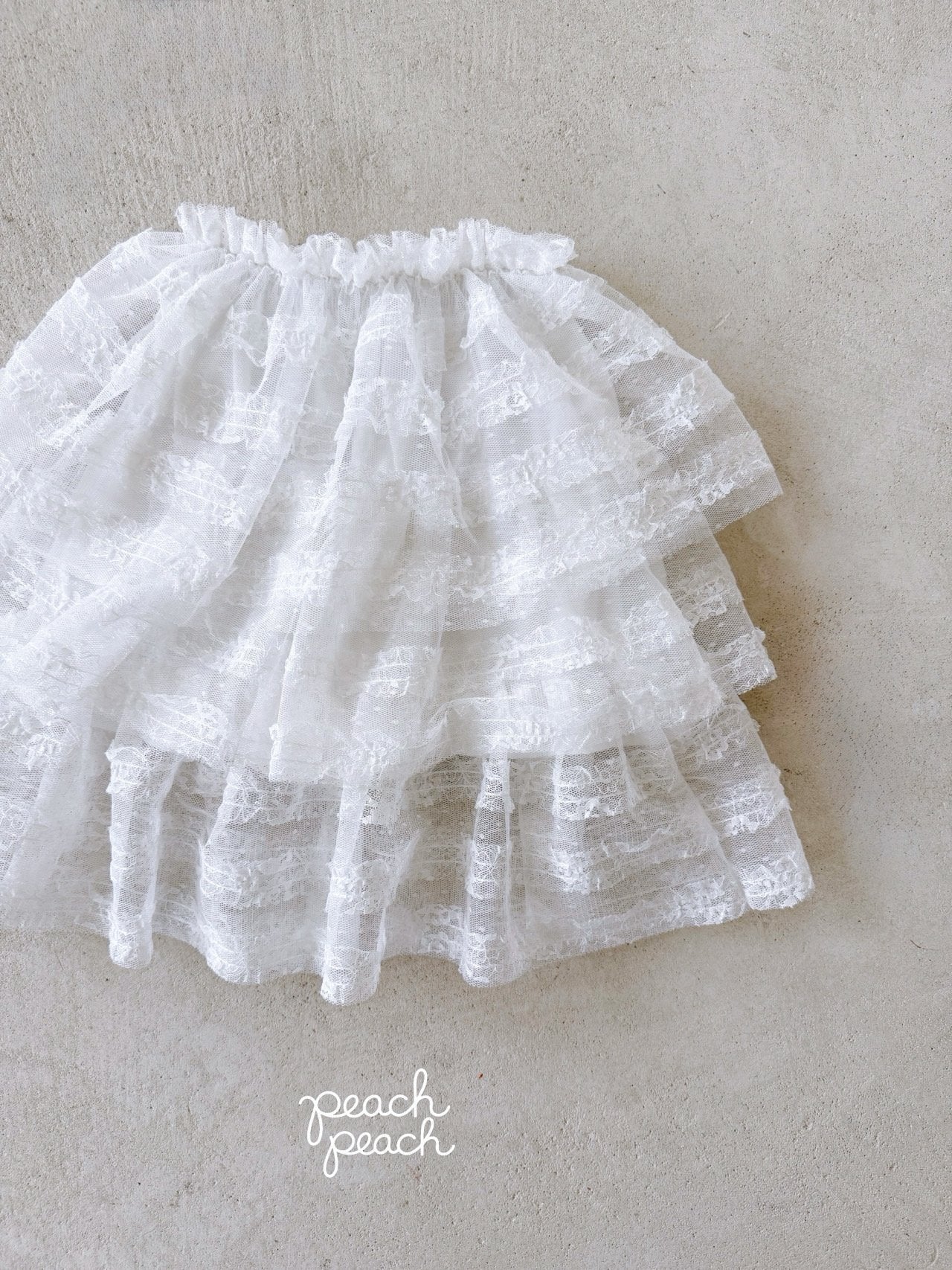 ［peach peach］Antique lace skirt