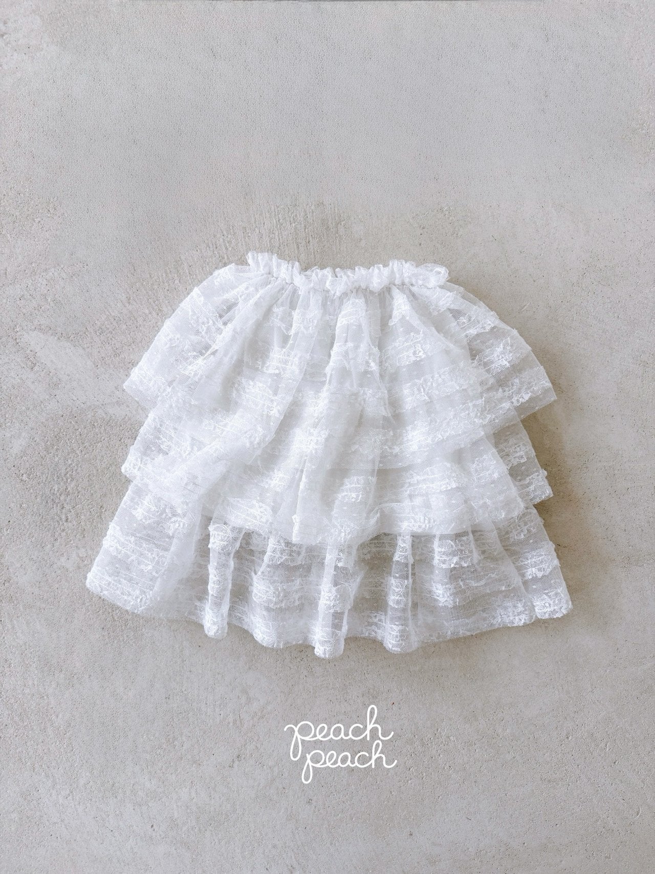 ［peach peach］Antique lace skirt