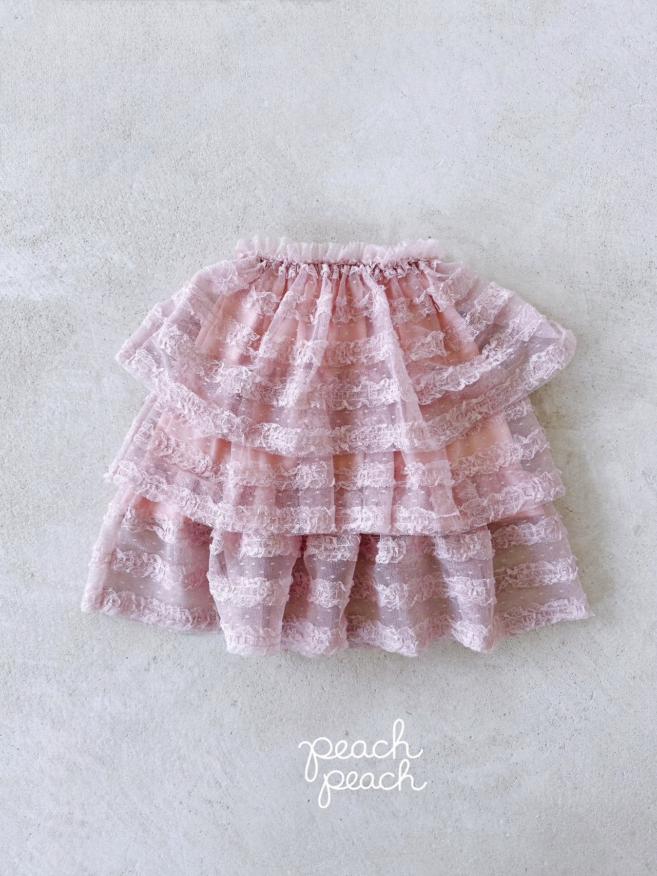 ［peach peach］Antique lace skirt