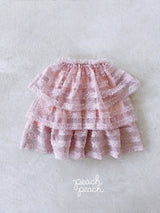 ［peach peach］Antique lace skirt
