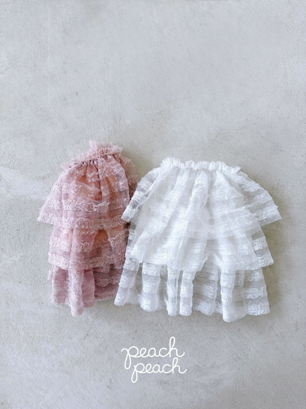 ［peach peach］Antique lace skirt
