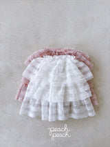 ［peach peach］Antique lace skirt