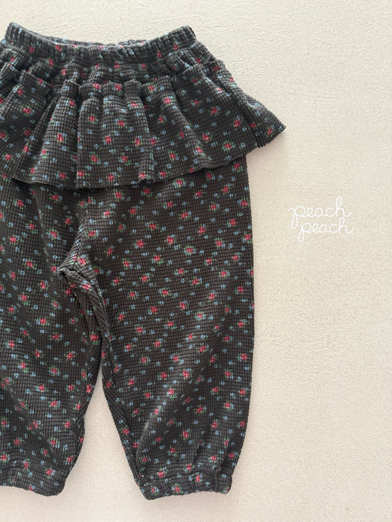 ［peach peach］Rosie waffle pants