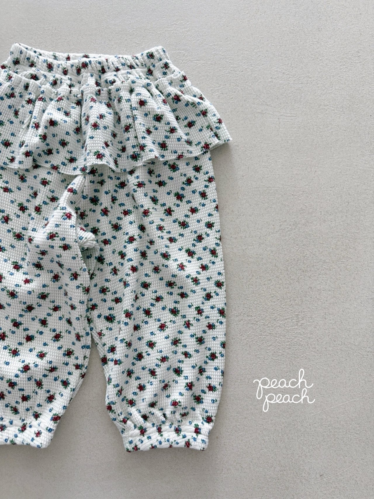 ［peach peach］Rosie waffle pants