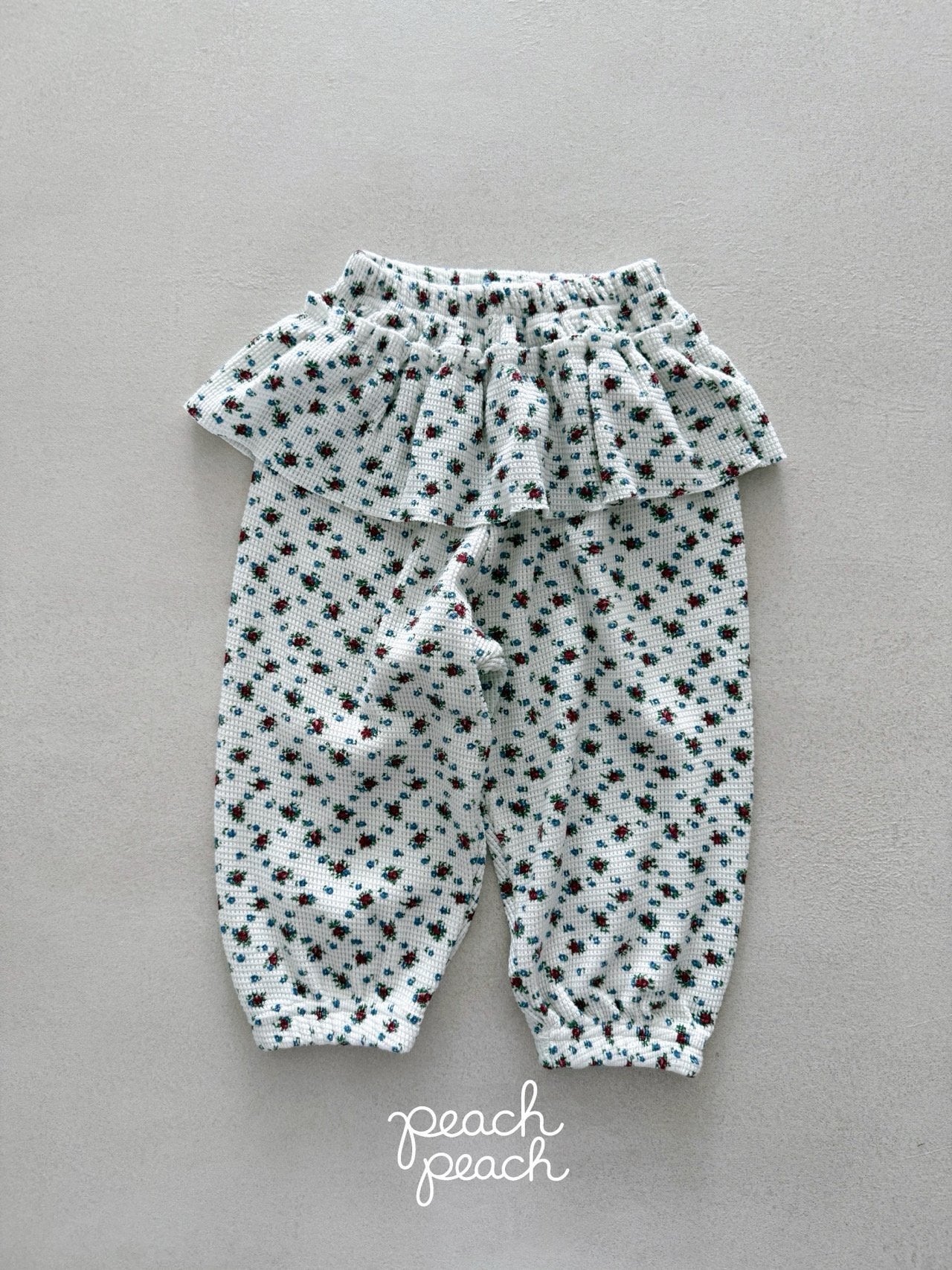 ［peach peach］Rosie waffle pants
