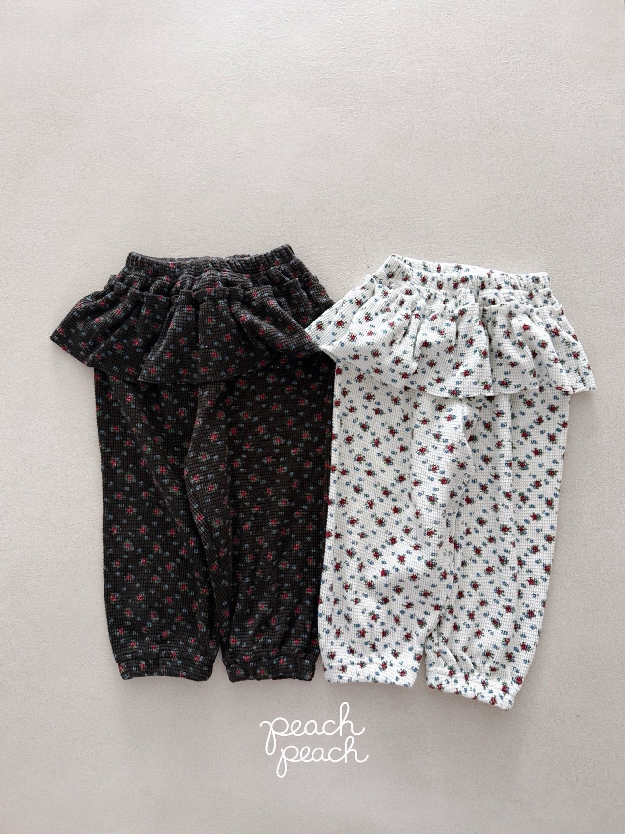 ［peach peach］Rosie waffle pants