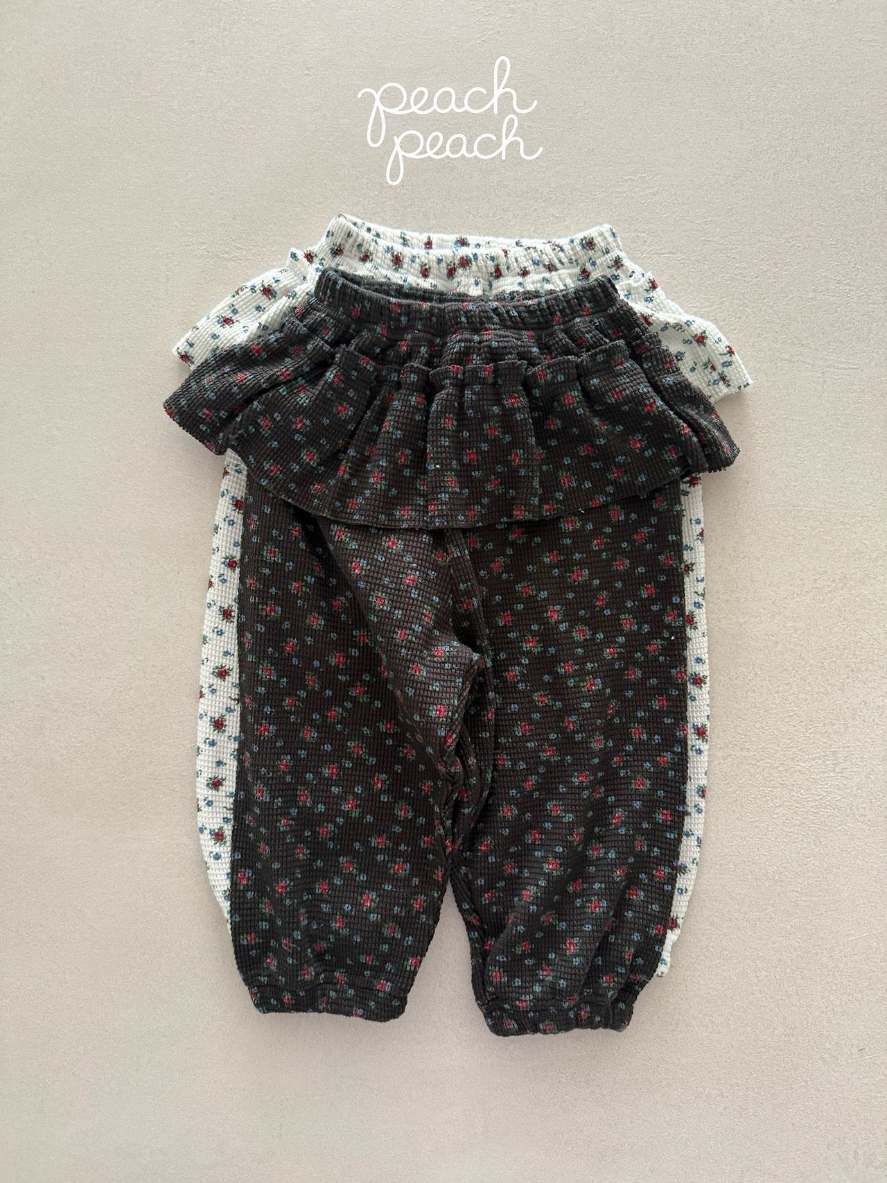 ［peach peach］Rosie waffle pants