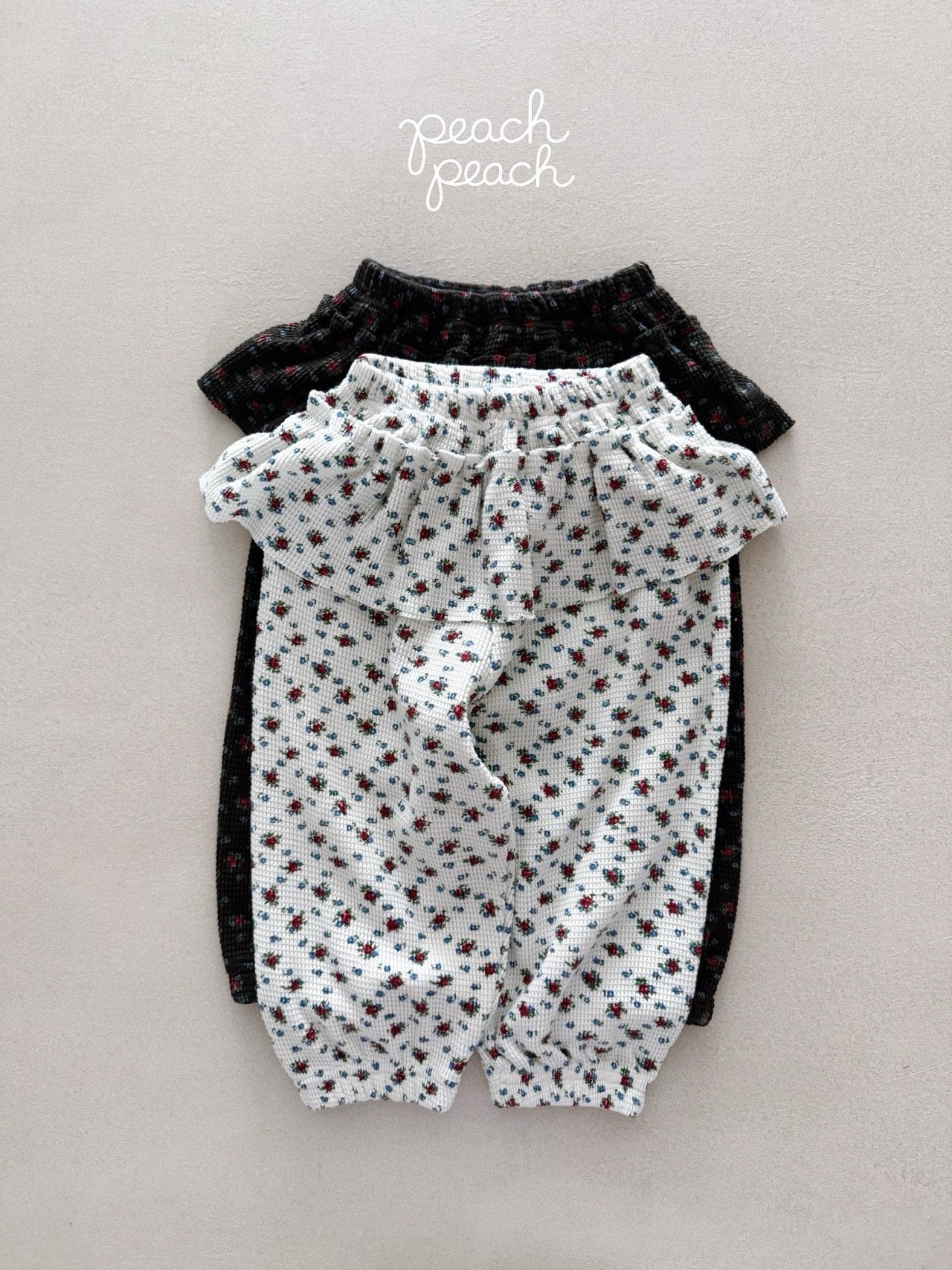 ［peach peach］Rosie waffle pants