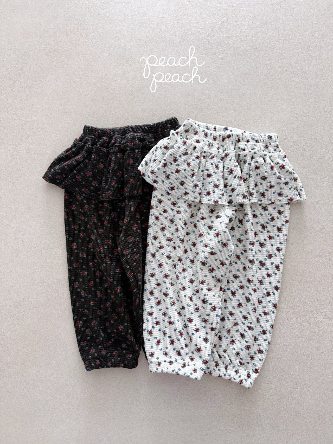 ［peach peach］Rosie waffle pants