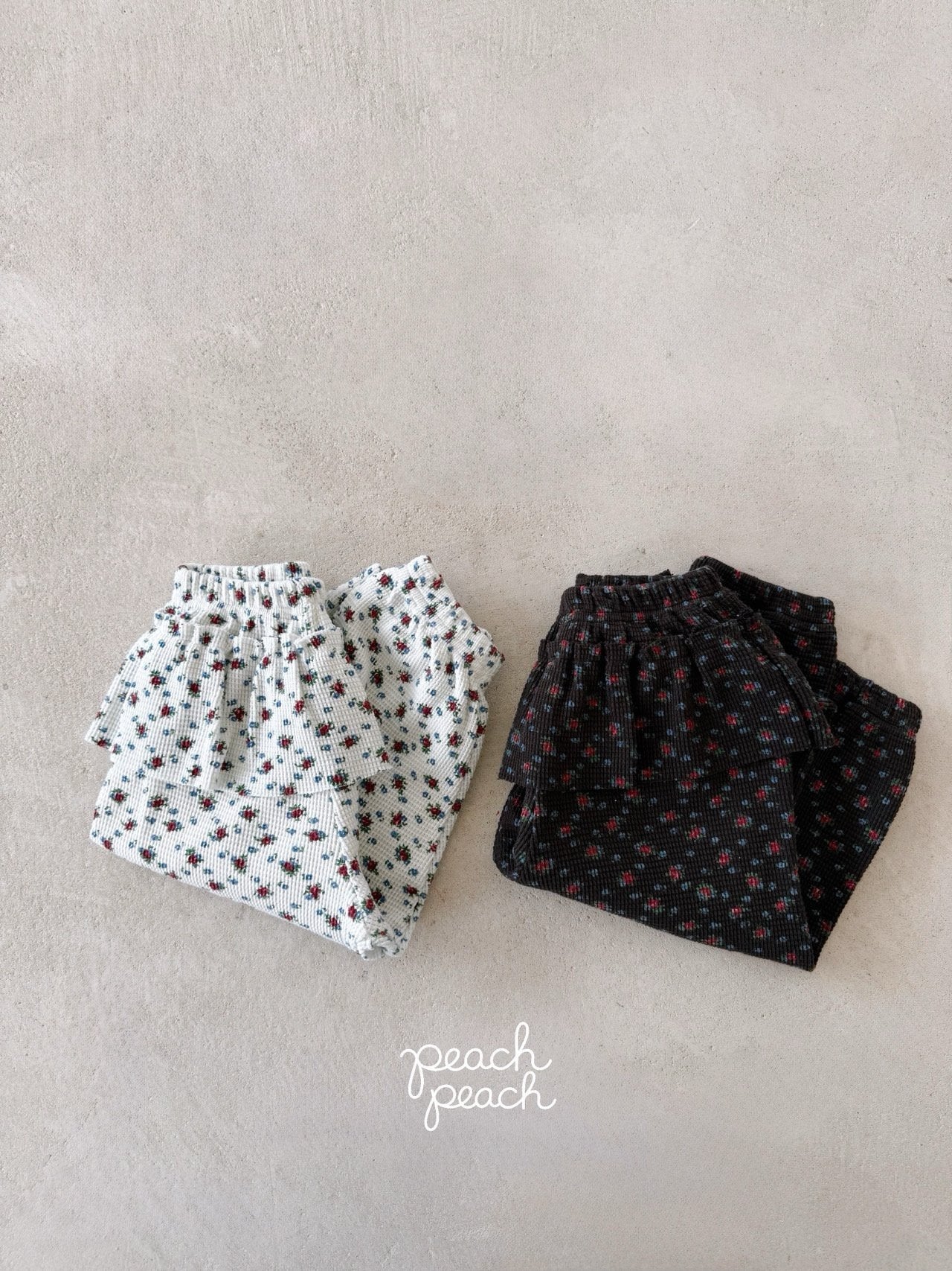 ［peach peach］Rosie waffle pants