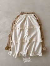 ［peach peach］Custard frill skirt