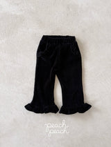 ［peach peach］Milk frill flare pants