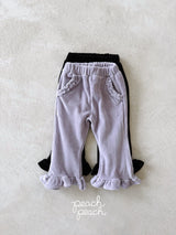 ［peach peach］Milk frill flare pants