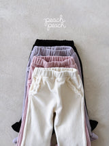 ［peach peach］Milk frill flare pants