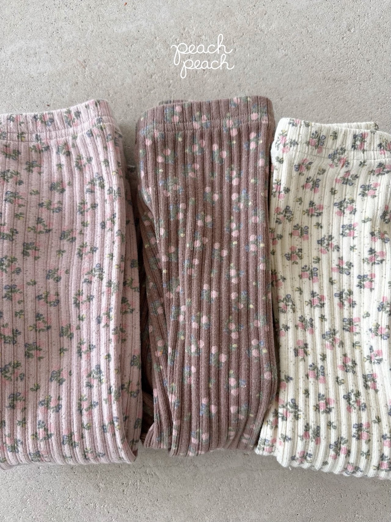［peach peach］Bouquet leggings