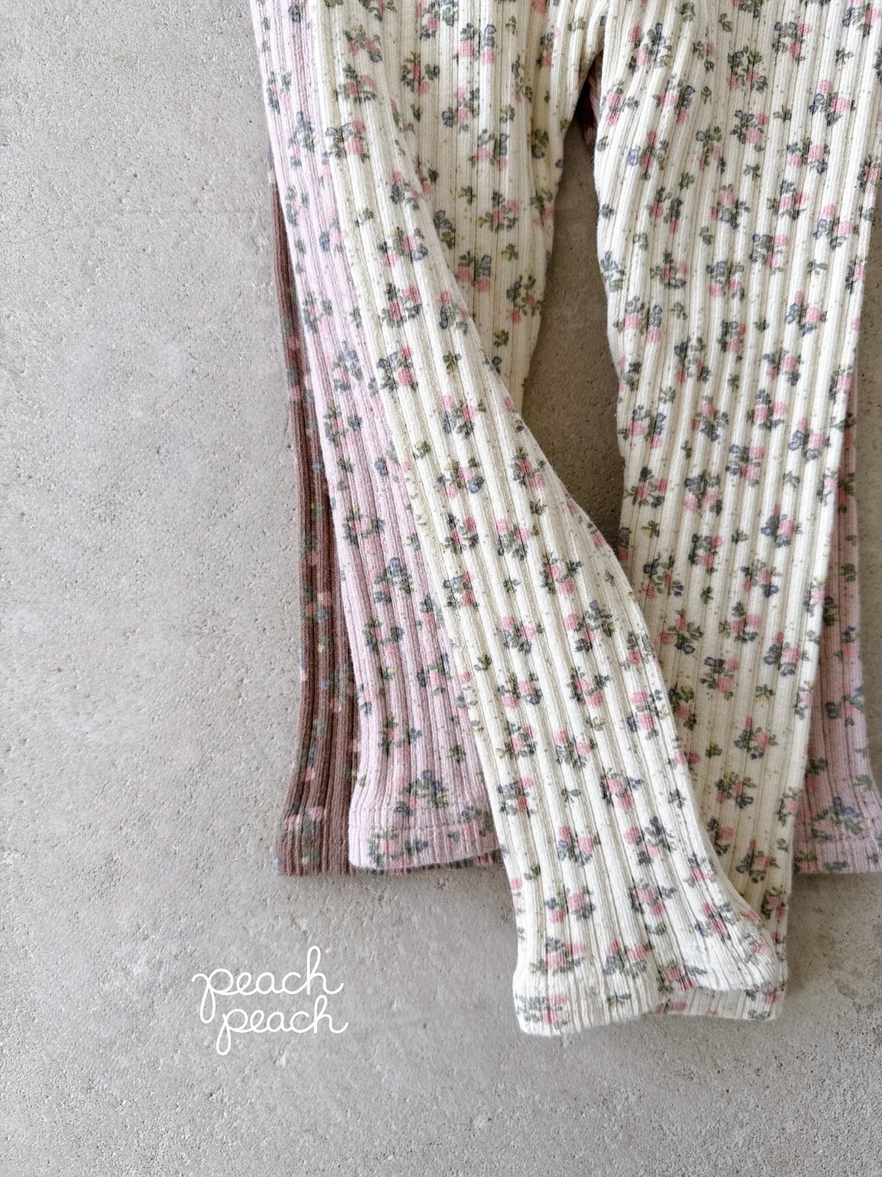 ［peach peach］Bouquet leggings