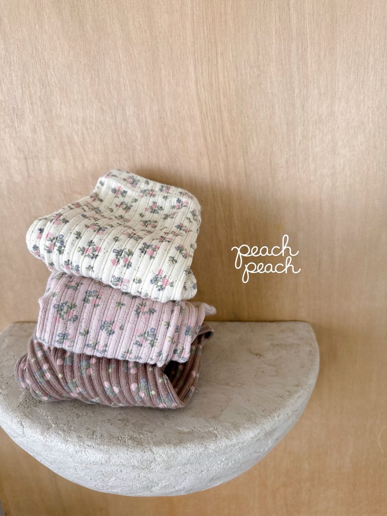 ［peach peach］Bouquet leggings