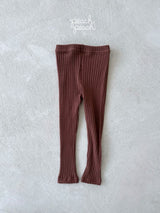 ［peach peach］Bonbon rib leggings