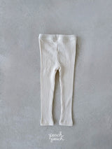 ［peach peach］Bonbon rib leggings