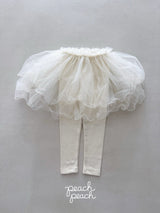 ［peach peach］Darling tutu leggings