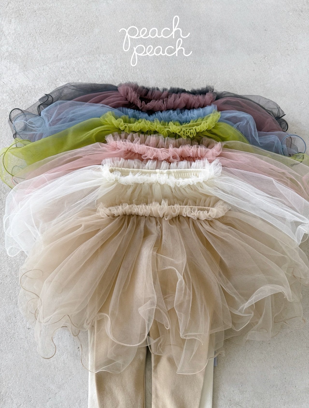 ［peach peach］Darling tutu leggings