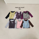 ［merry go round］Kinder layered vest set