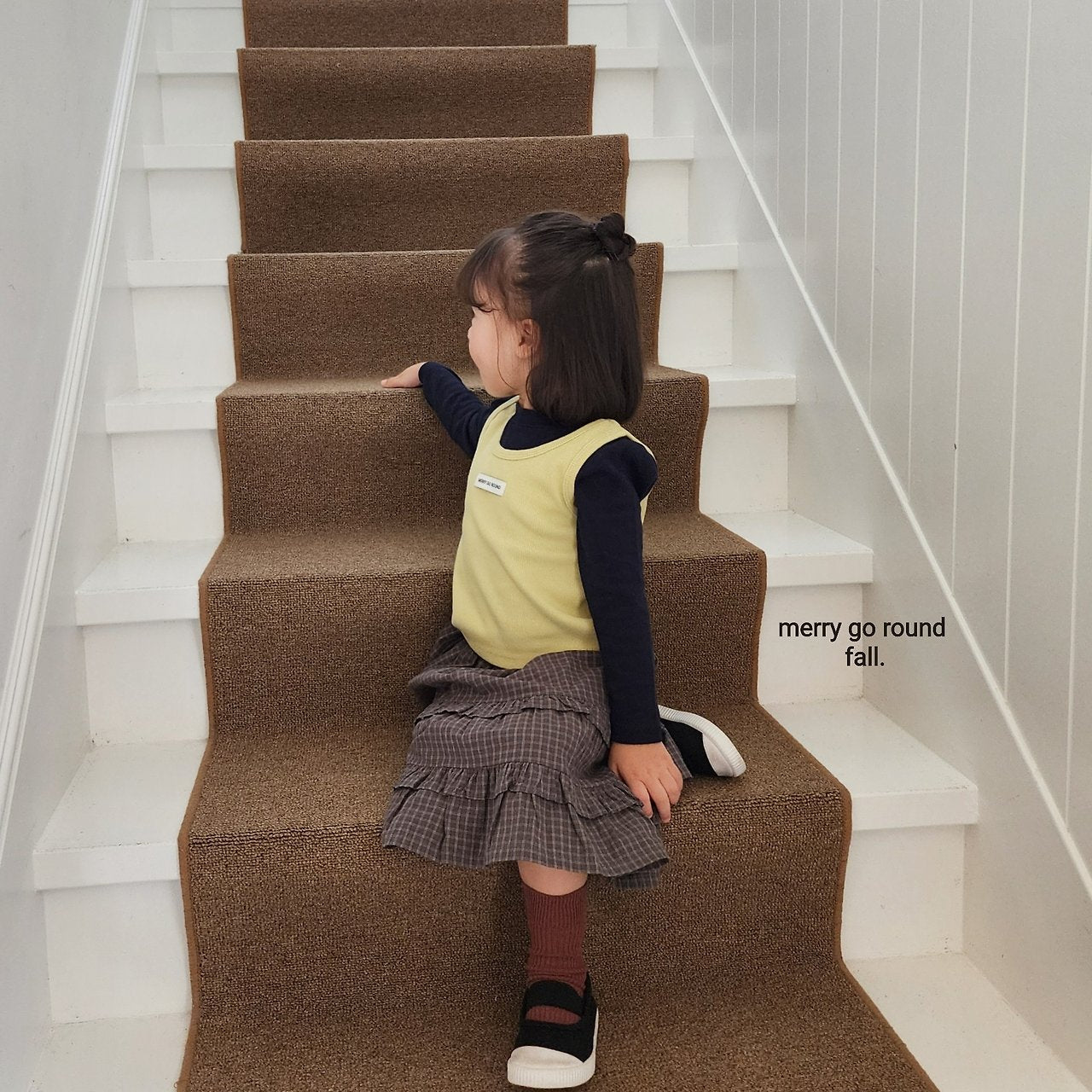［merry go round］Kinder layered vest set
