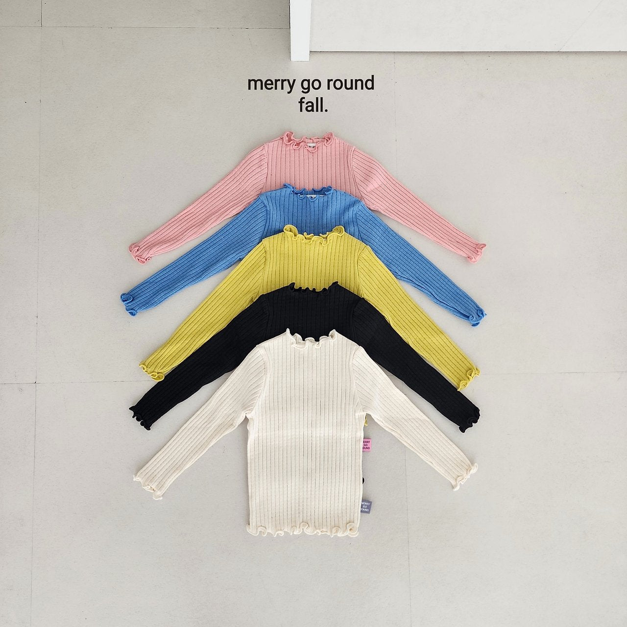 ［merry go round］Candy rib mellow tops