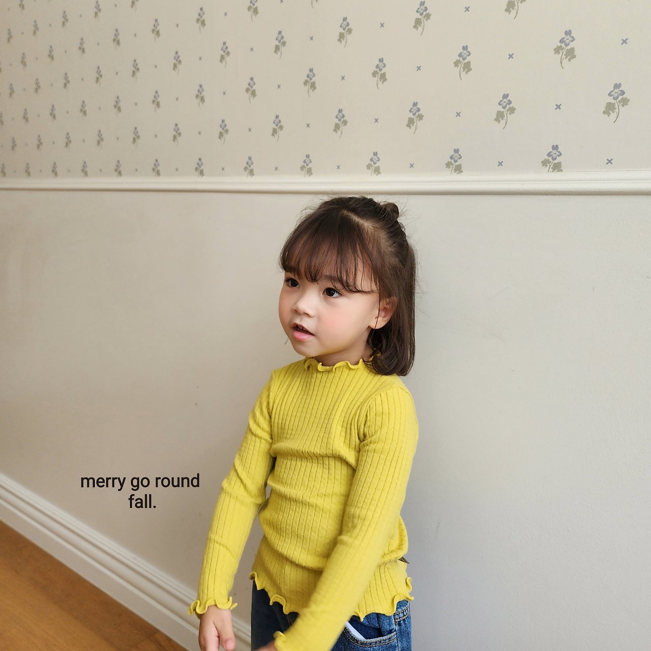 ［merry go round］Candy rib mellow tops