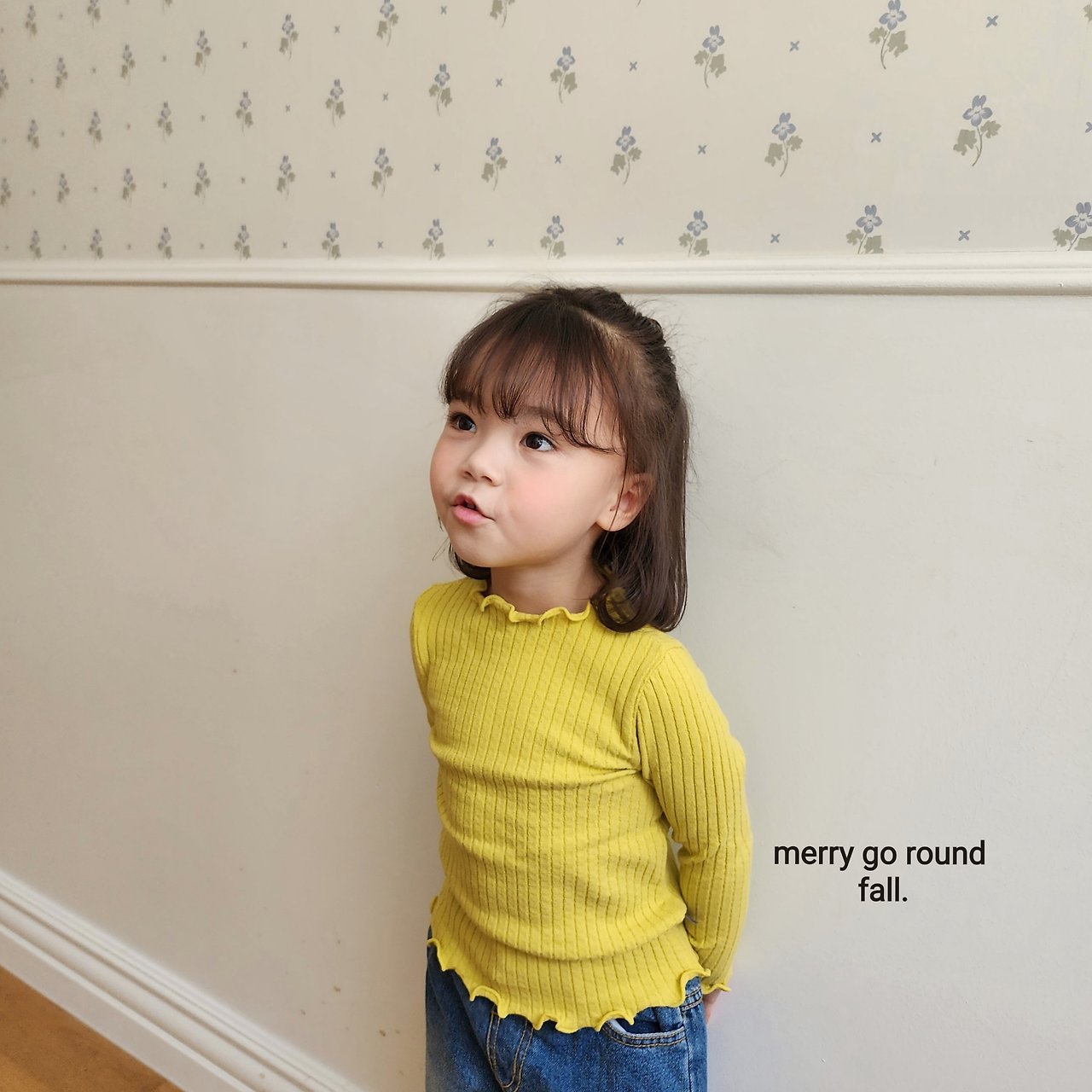 ［merry go round］Candy rib mellow tops