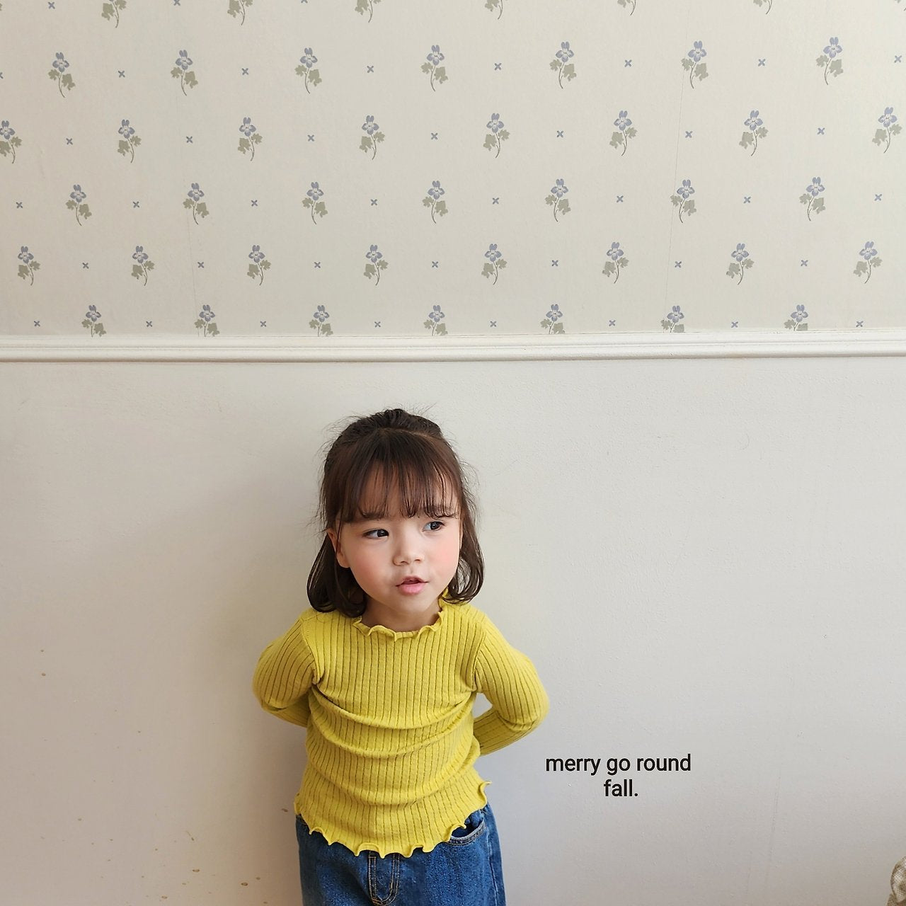 ［merry go round］Candy rib mellow tops