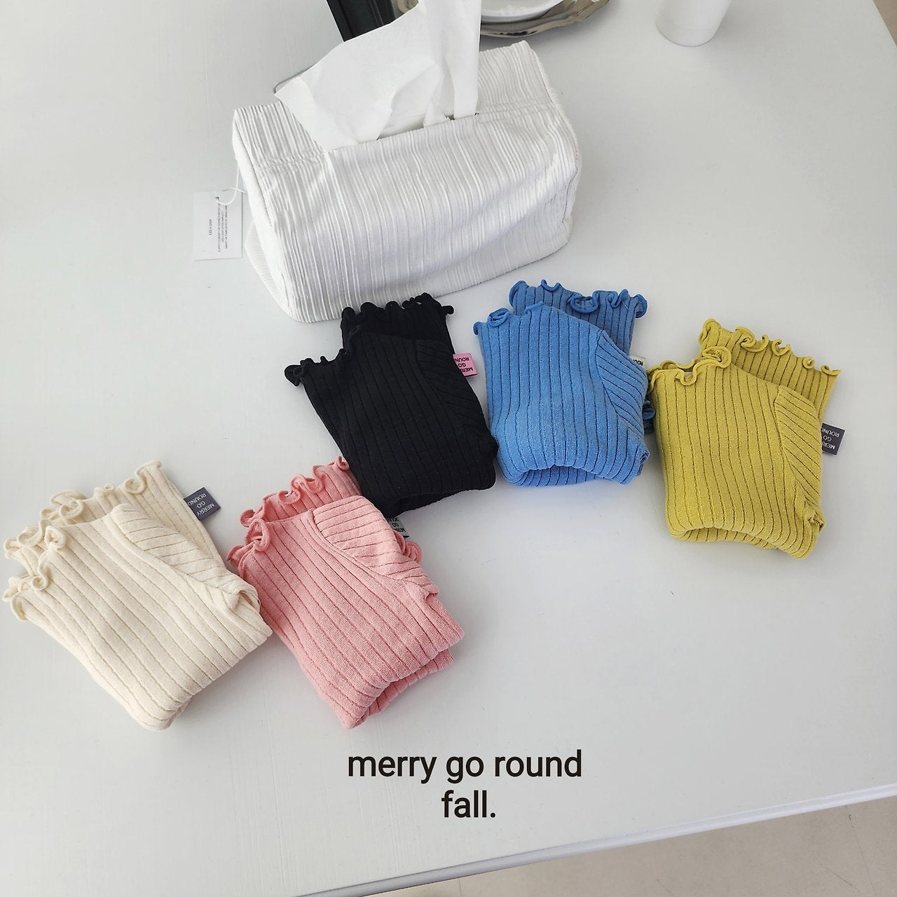 ［merry go round］Candy rib mellow tops