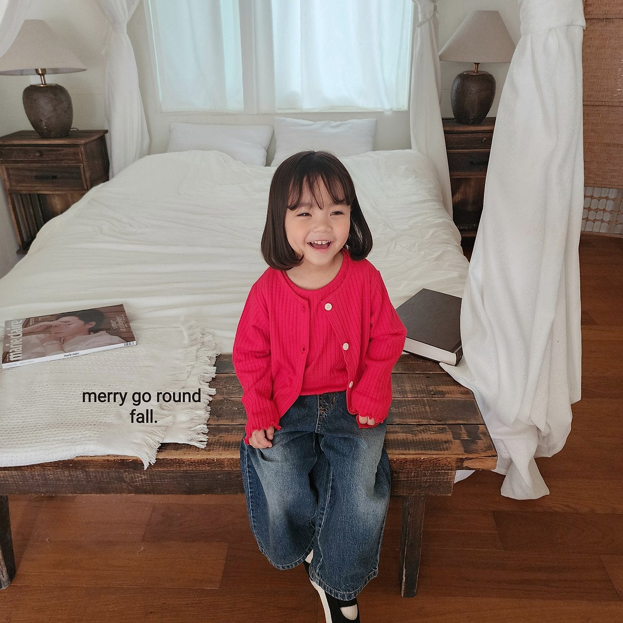 ［merry go round］Moringa cardigan set