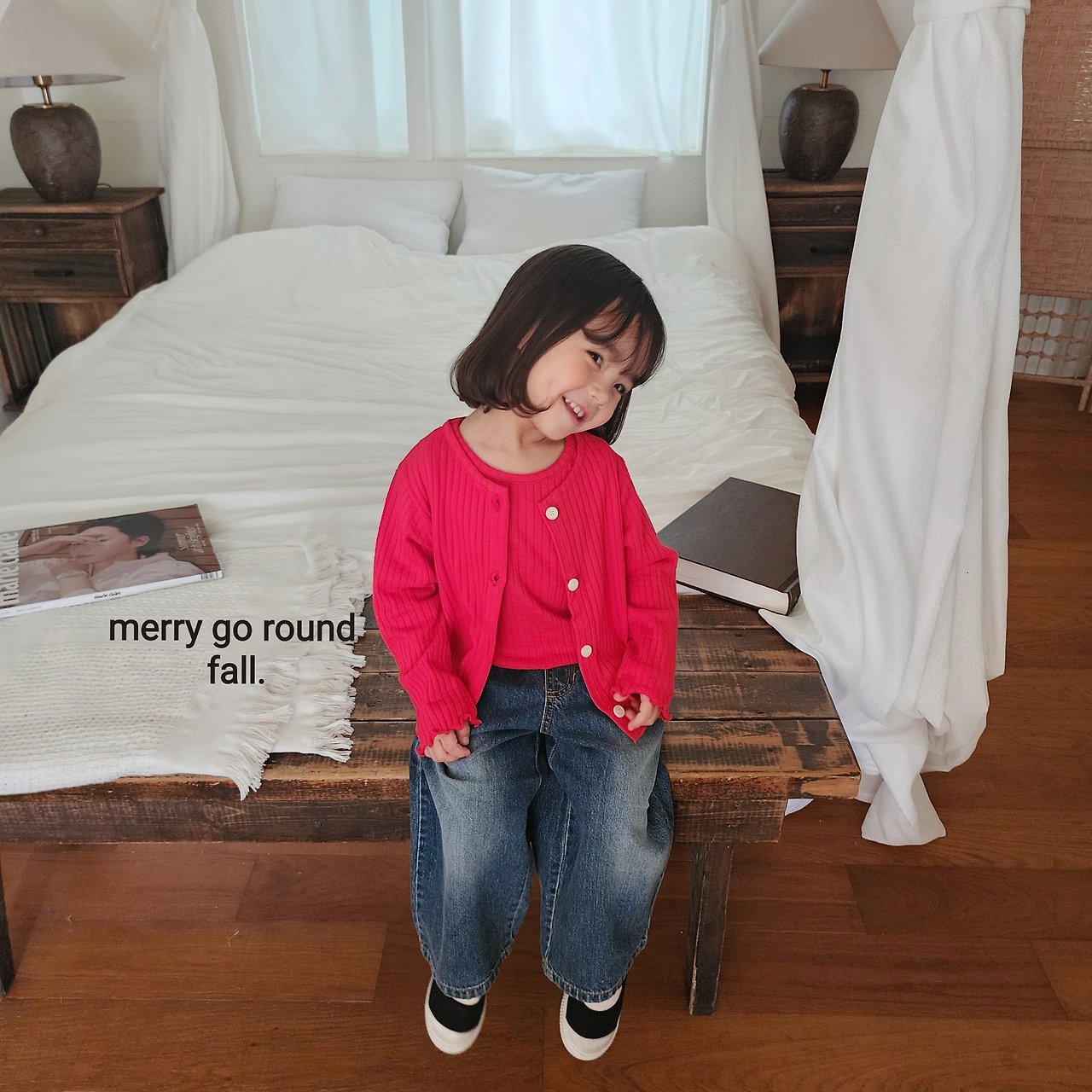 ［merry go round］Moringa cardigan set