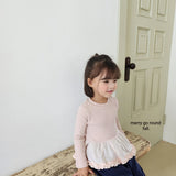 ［merry go round］Mimi frill rib tops