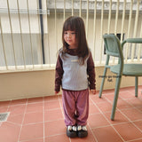 ［merry go round］Velvet jogger frill pants