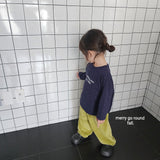 ［merry go round］Velvet jogger frill pants
