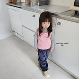 ［merry go round］Velvet jogger frill pants