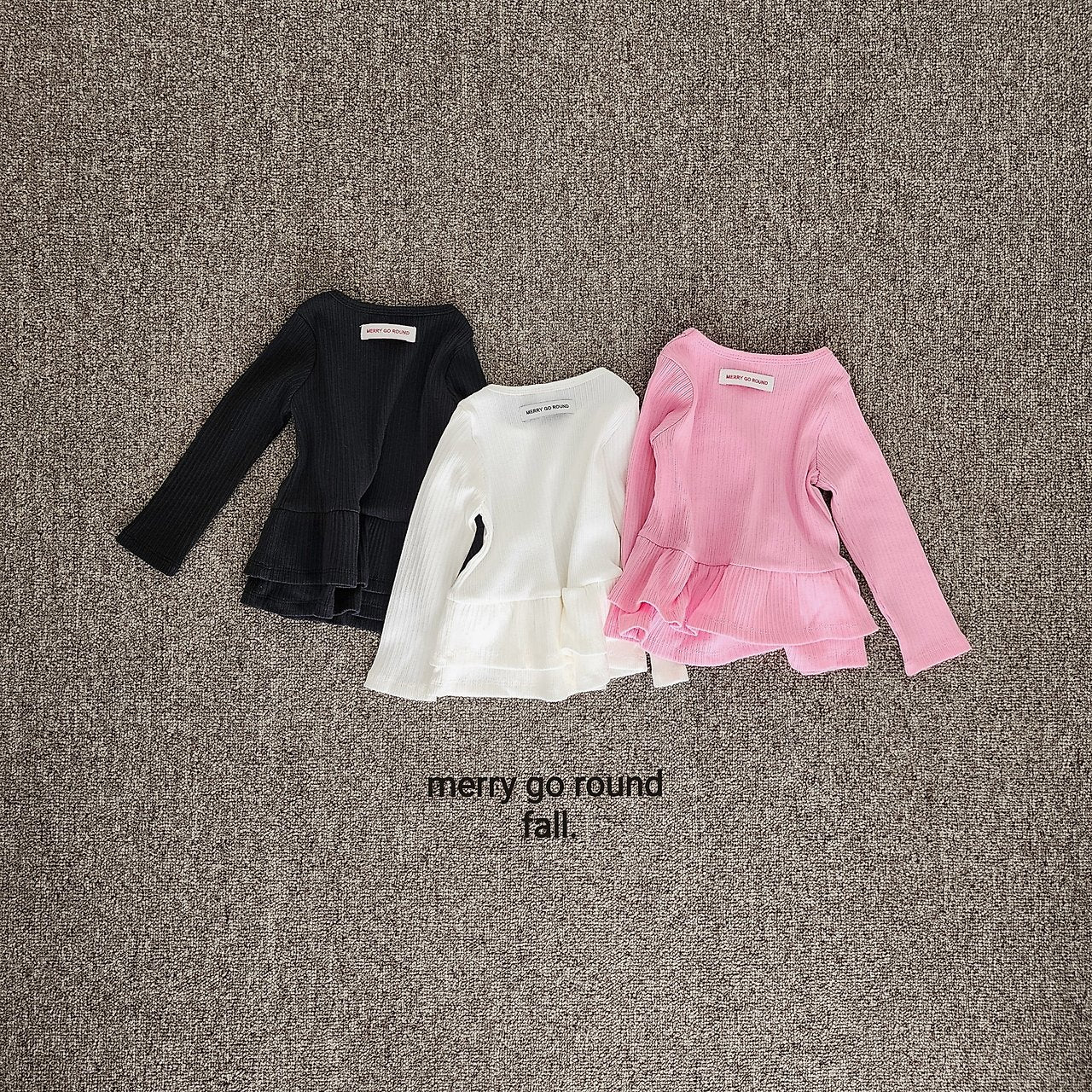 ［merry go round］Duble frill tee