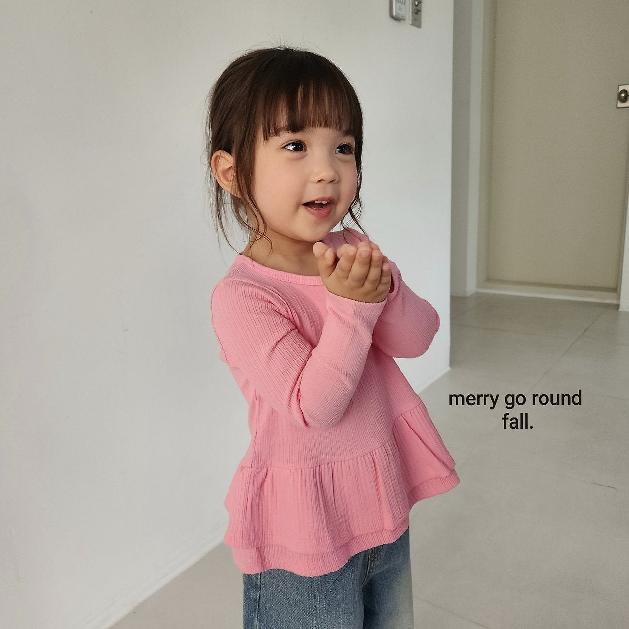 ［merry go round］Duble frill tee