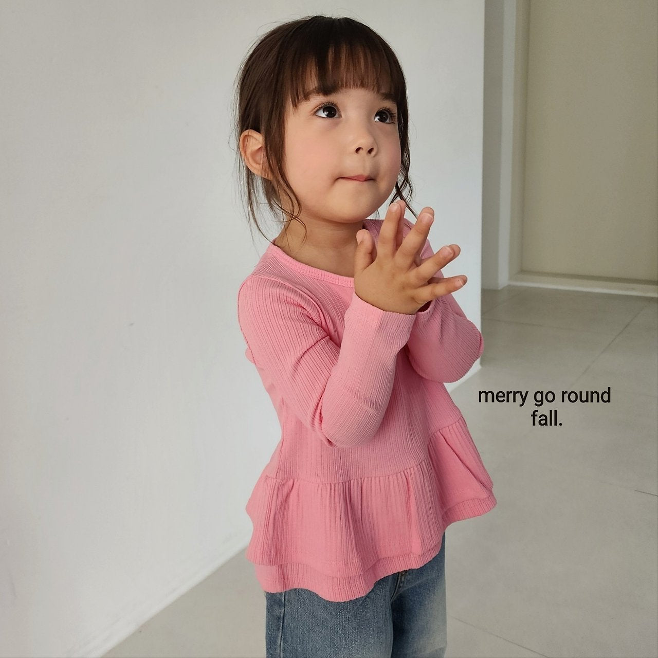 ［merry go round］Duble frill tee