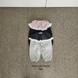 ［merry go round］Check layered skirt jogger pants