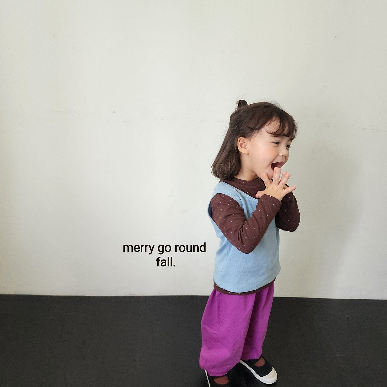 ［merry go round］Single yoga pants