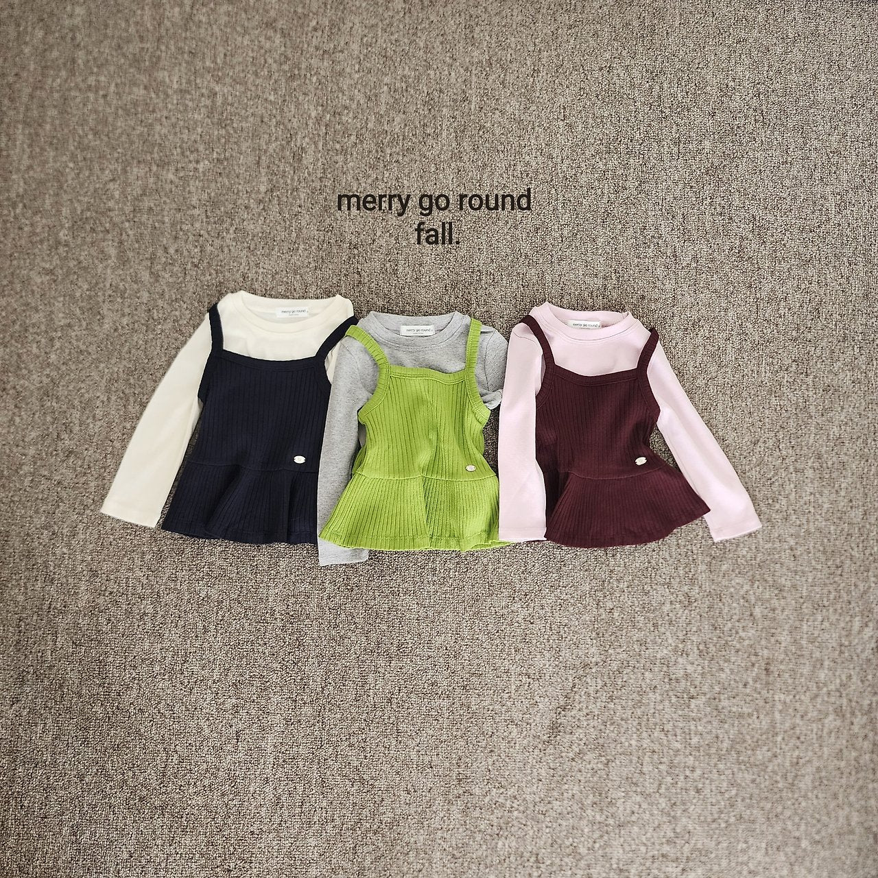 ［merry go round］Daily tee & camisole set