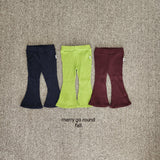 ［merry go round］Rib flare pants