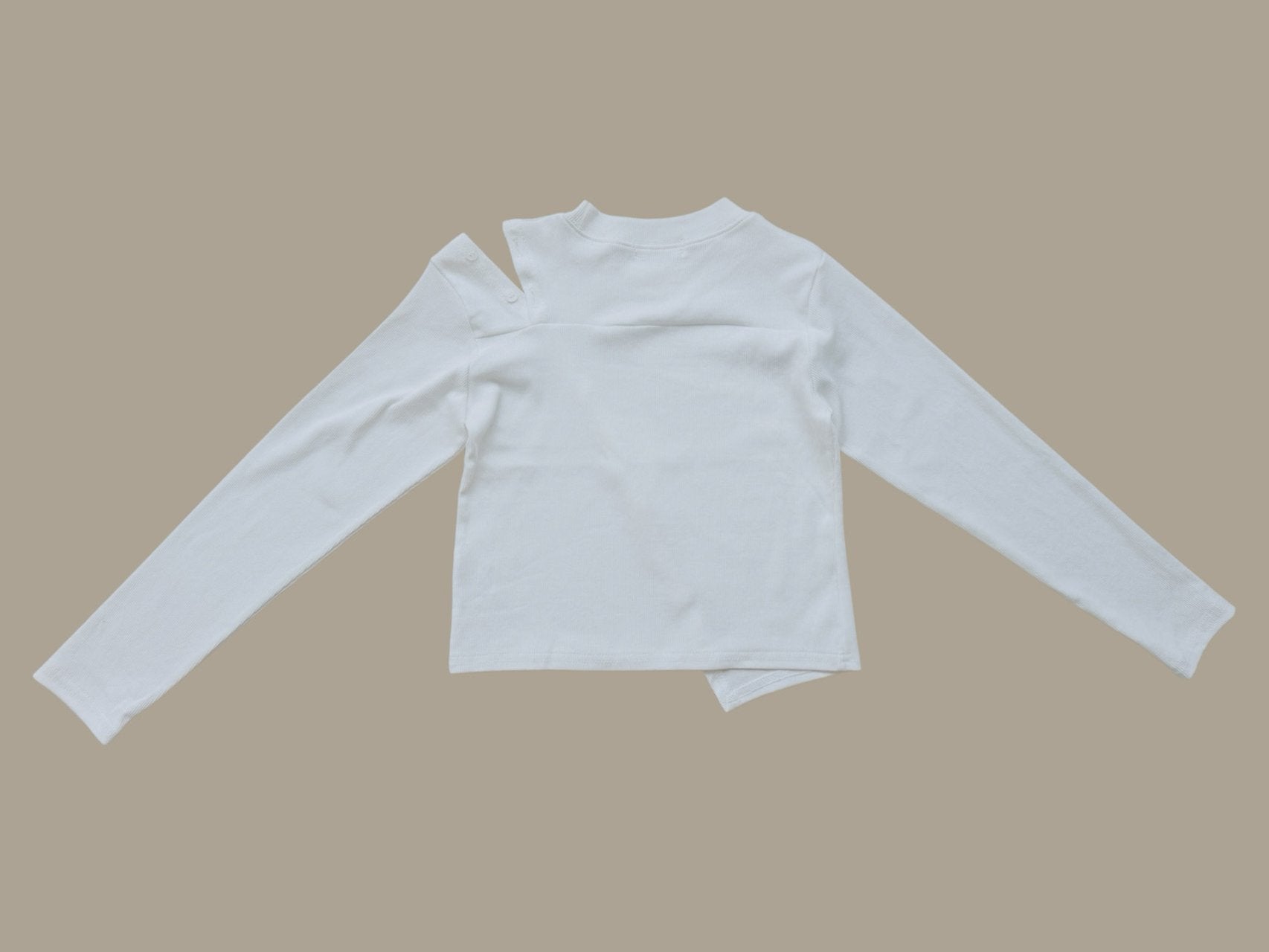 [DOREDORE] Unbalance slit tee